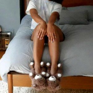 Bear Hug | Women's Funny Fluffy House Cute Slippers